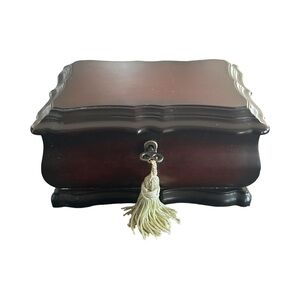 Bombay Wooden Jewelry Box & Keywith Tassel